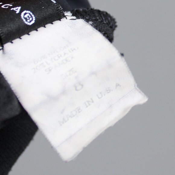 La Blanca Black Open-Back Spaghetti Strap Tankini Bikini Swim Tank Top Size 8 - Picture 6 of 9